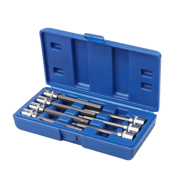 Hi-Spec 7 шт. 3/8 набор сверхдлинных шестигранных головок для динамометрического торцевого ключа шестигранный ключ 3-10 мм