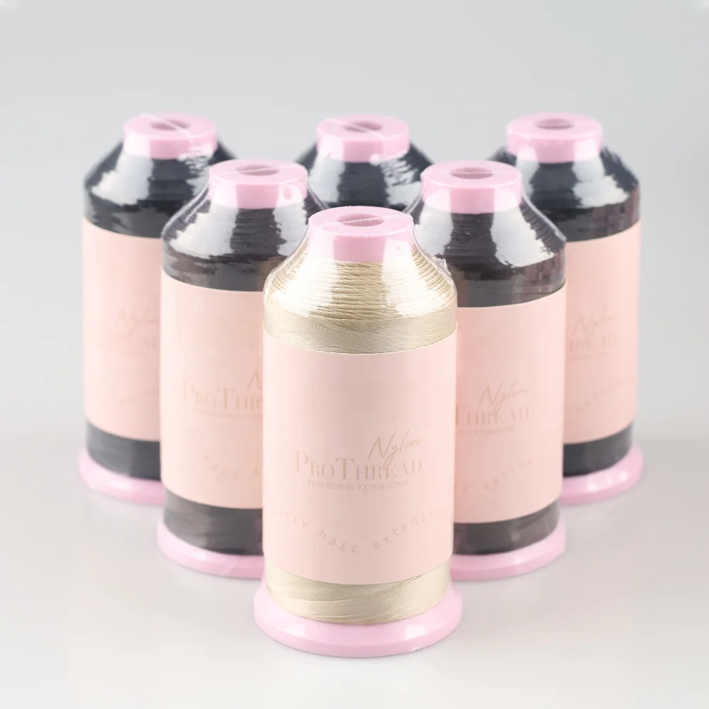 ARLANY Bonded Nylon Hair Weaving Thread Sewing Threads Weaving Threads for Making Wigs Hand Sewing Weft Hair Extension