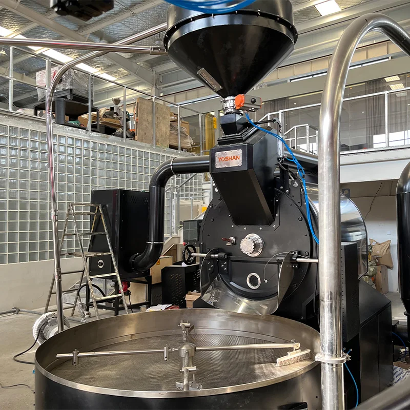 Yoshan Commercial 100kg 60kg 20kg Industrial Coffee Roasters Diedrick 50 kg 60kg 200kg Ban Coffee Roasting Machine For Sale