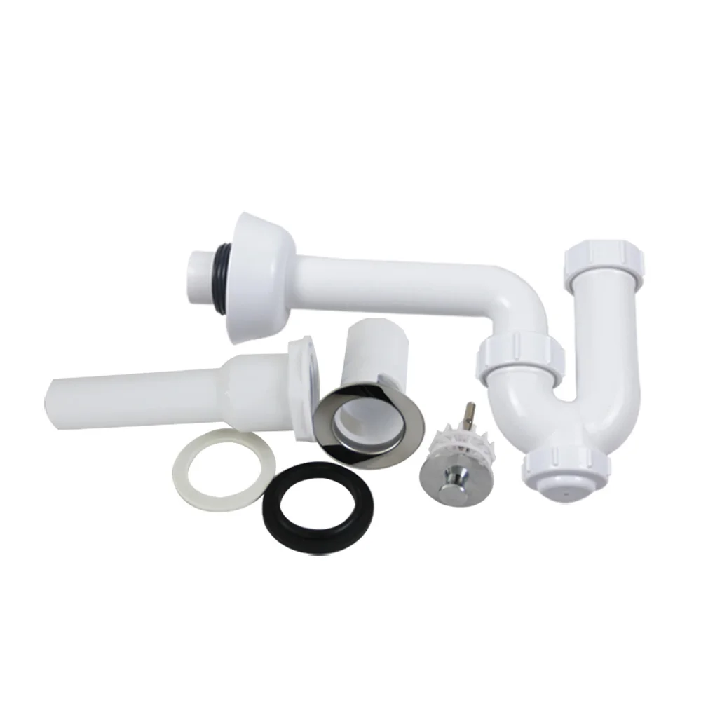 Plastic Wash Basin Drainer with Drain Pipe Siphon