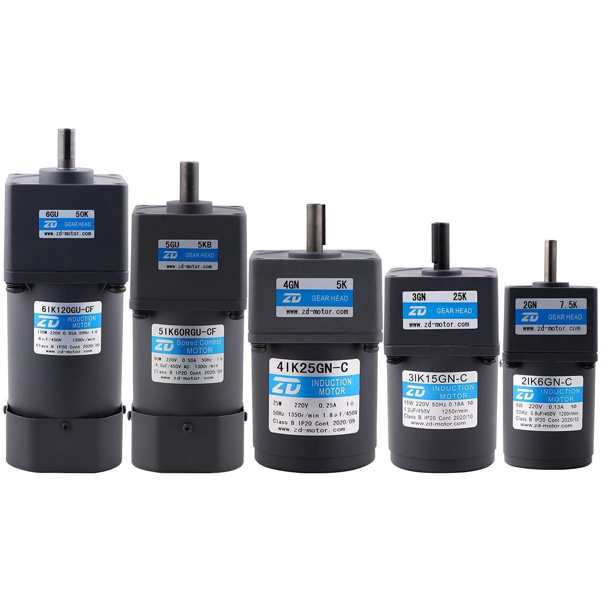 ZD MOTOR Parall Shaft 90mm 40W AC Induction Geared Motor