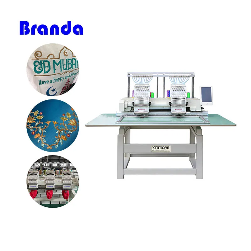 Multi-needle Embroidery Machine in Dubai Industrial Durable Computerized 3 Head Embroidery Machine for Clothes