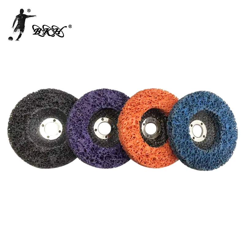 BKH Poly Strip Disc Abrasive Wheel Paint Rust Remover Clean Strip Disc for Durable Angle Grinder Car Truck Motorcycles