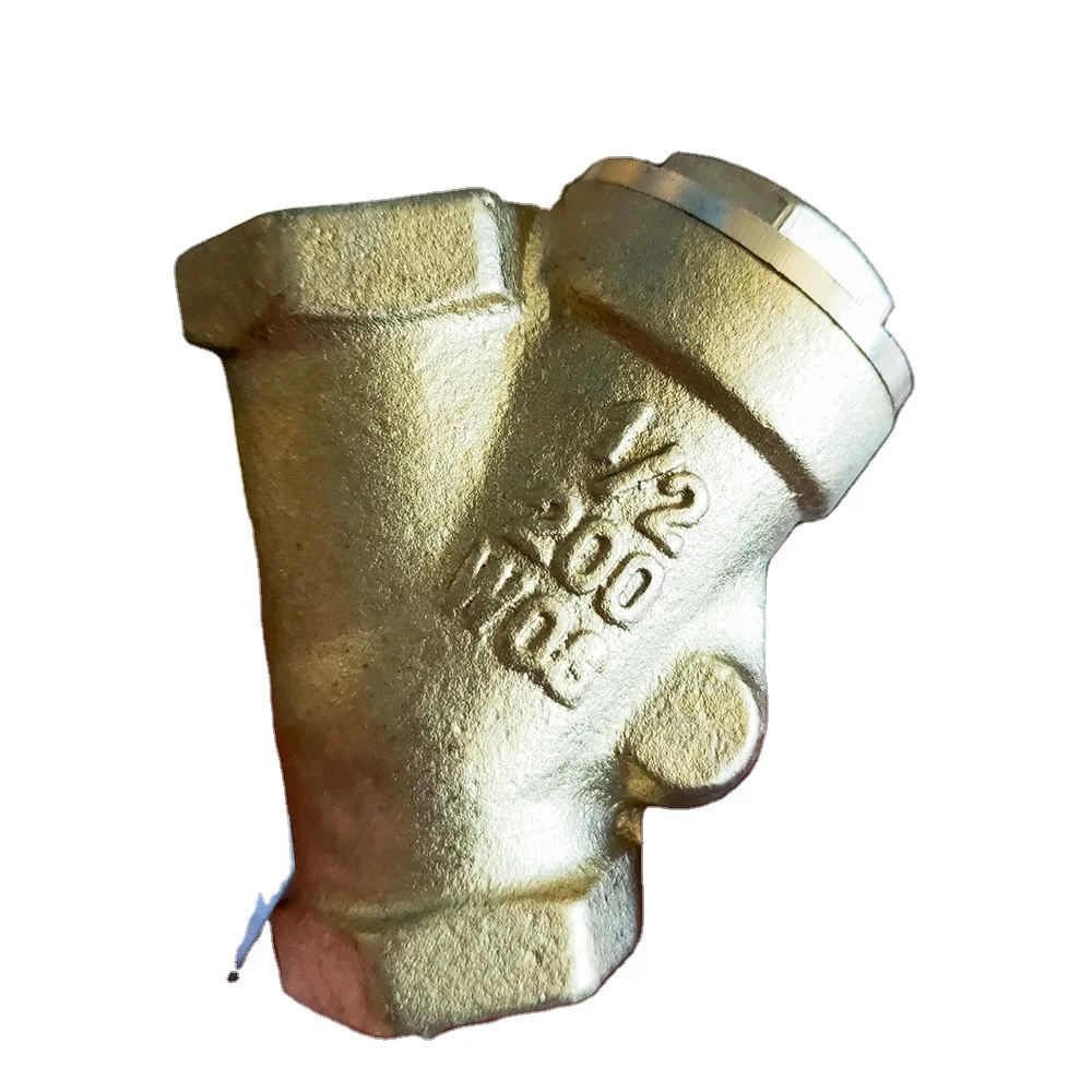 Fire Protection Gate Pressure Brass Swing Check Valves Industrial Globe Valves with High Temperature Resistance  Washer Inside