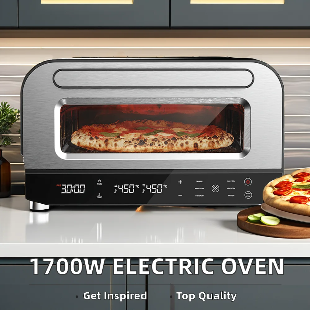 Pizza Maker Machine Oven - Efficient Automatic Pizza Maker & Portable Stainless Steel Oven Deep Pan Pizza Maker