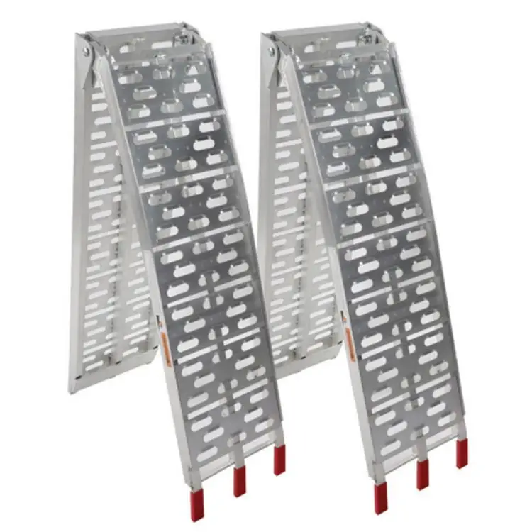 Регулируемая железная рампа lr001 для мотоцикла автомобиля прицепа вездехода грузового складная