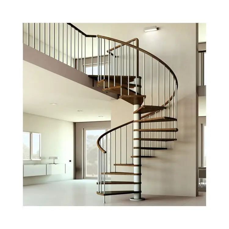 Foshan top quality steel modular staircase spiral staircases for small spaces