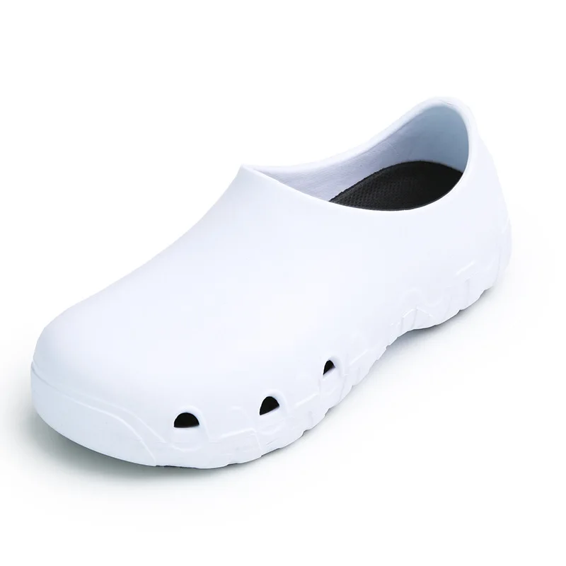 Non-slip Chef Work Shoes Unisex Non-slip Oil-proof Wear-resistant Kitchen Canteen Work Shoes EVA Material Medical Shoes