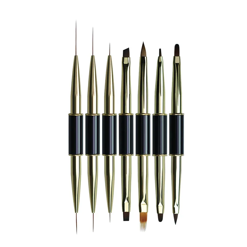 Phototherapy Gel Row Carving Crystal Pen Nail Painting Flower Drawing Line Painting Pen Sawtooth Flower Pen