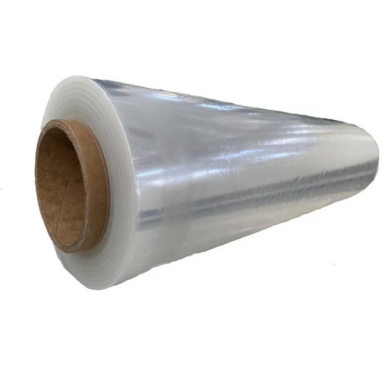 wrap film adhesive lldpe roll hand stretch film  Transparent Plastic Stretch Pe Cling Film