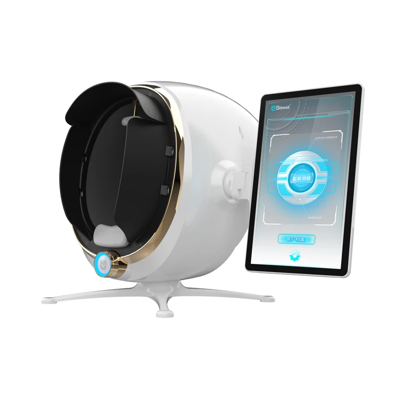 New product 2023 8d smart mirror scanner uv skin analysis machine Acne Skin Tone Sensor For Spa