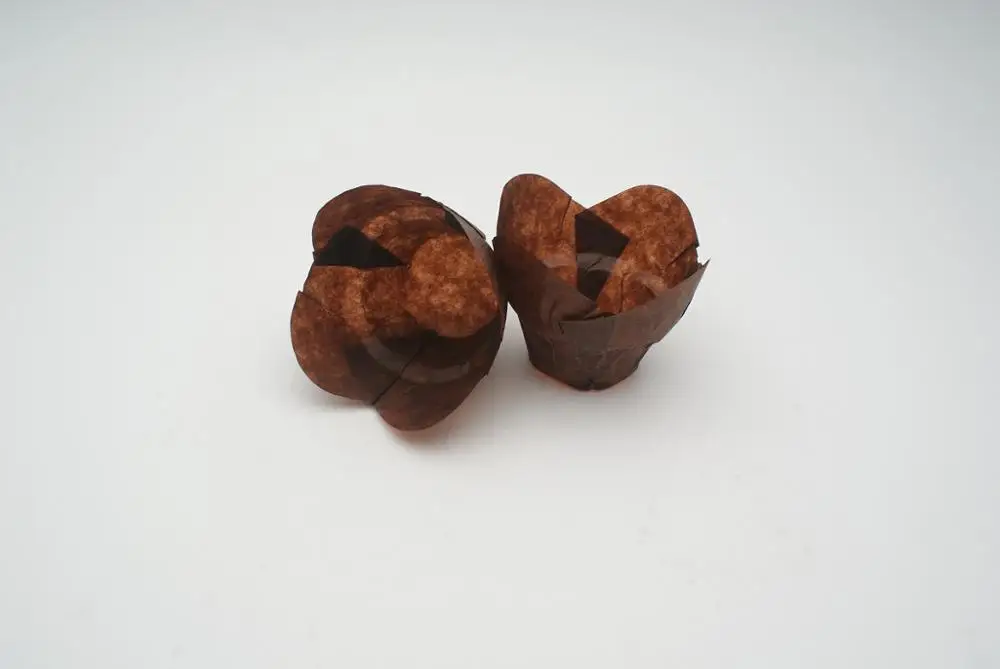 150*150*50 мм бытовые коричневые мини выпечки лотоса формочки для кексов чехол