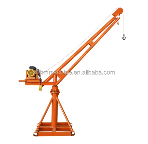 Rotary Outdoor Simply Operation Portable Outdoor Cranes 500KG 1000KG Mini Crane High Performance Small Crane