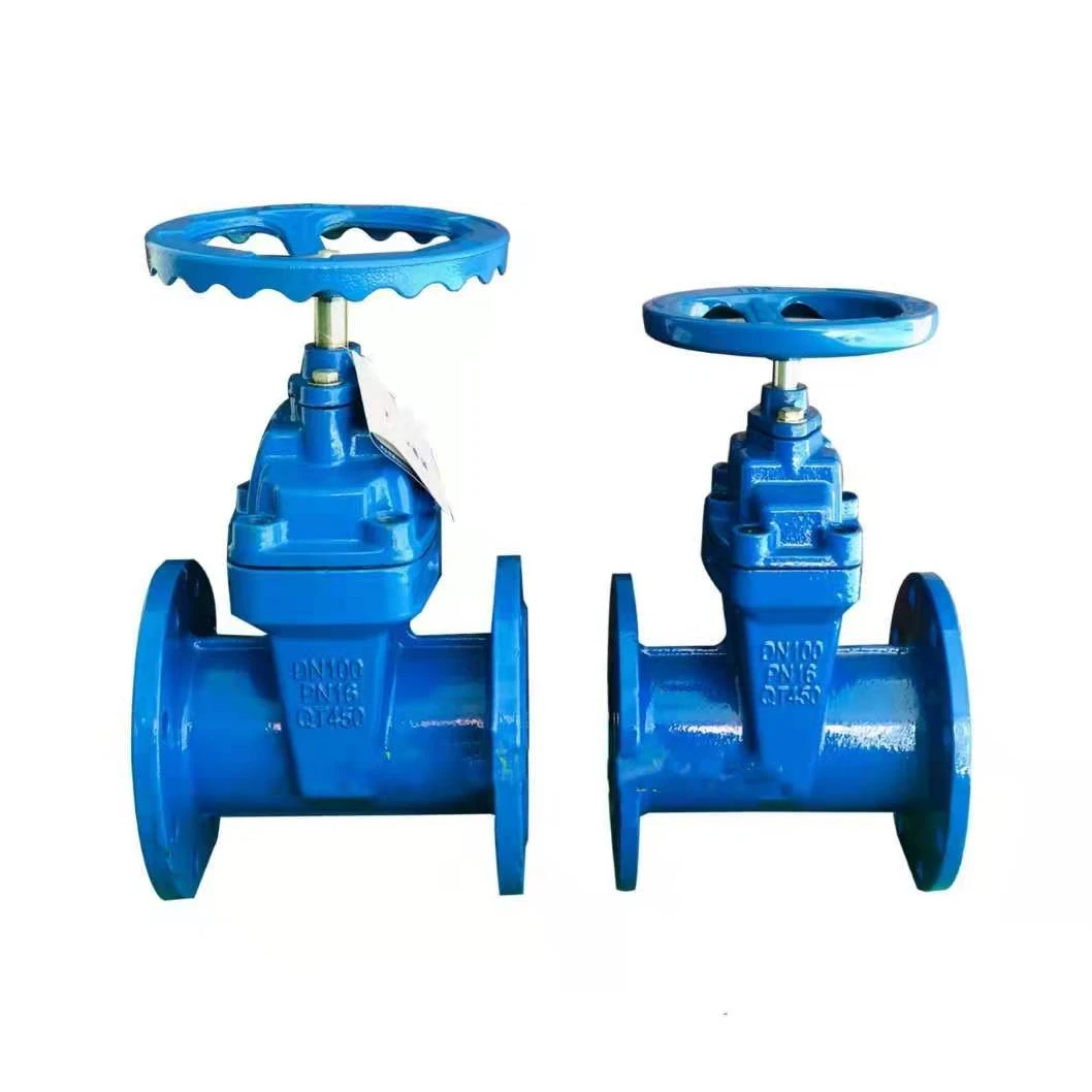 BS5163 фланец BS 4504 PN10 16 Z45X корпус из высокопрочного чугуна 2 дюйма DN50 мягкое уплотнение неподъемный стволовой затвор клапан