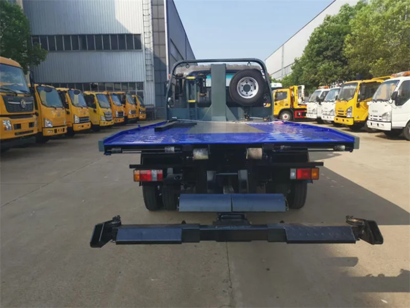 115hp ISUZU KV600 4x2 Road Rescue Recovery Wrecker Truck Body Superstructure 5.6 m Platform Full Ground Loading Race Car