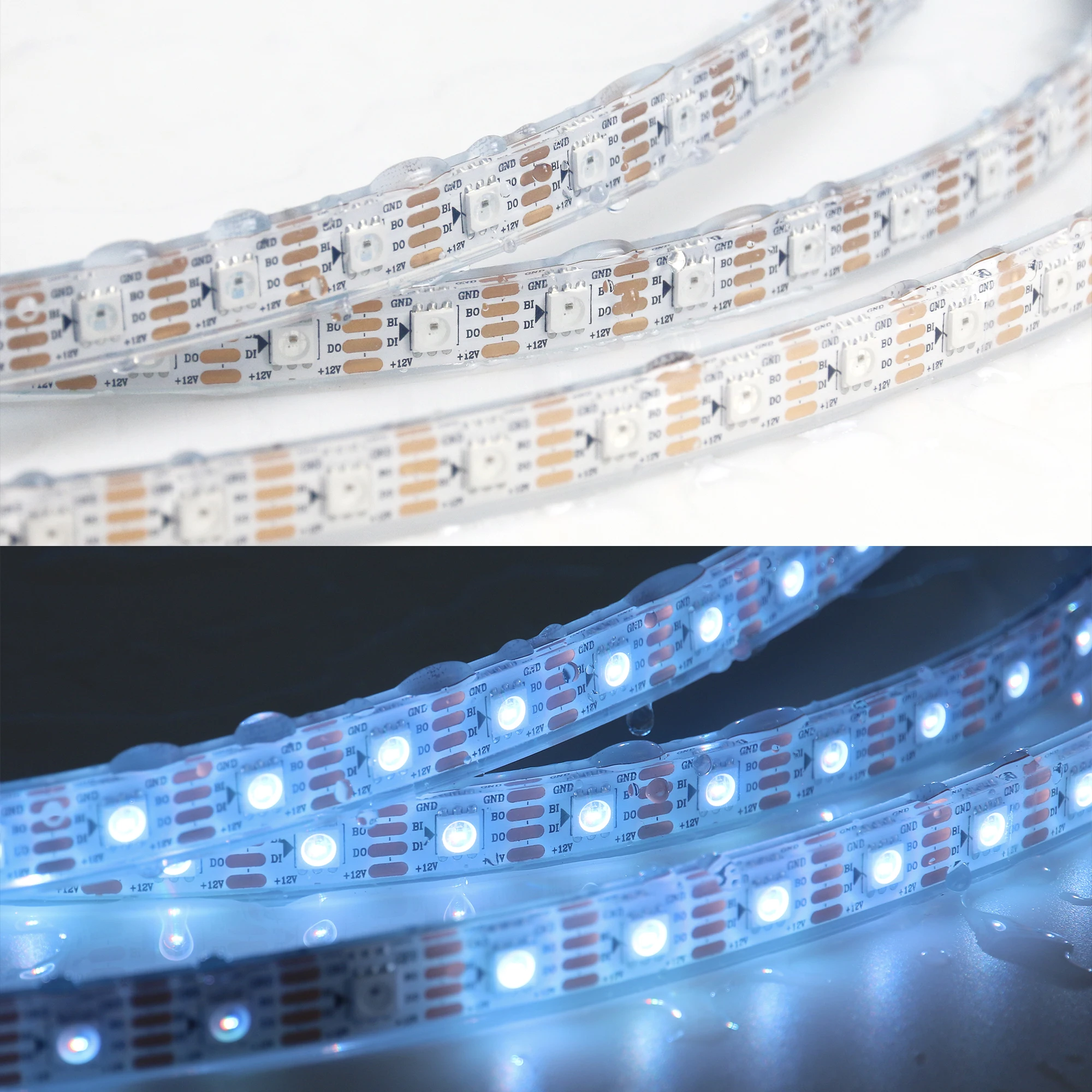 Hot Sale Custom or Standard Flexible SMD LED Strip Safety RGB Led Strip Light 12v Waterproof Led Light Strip