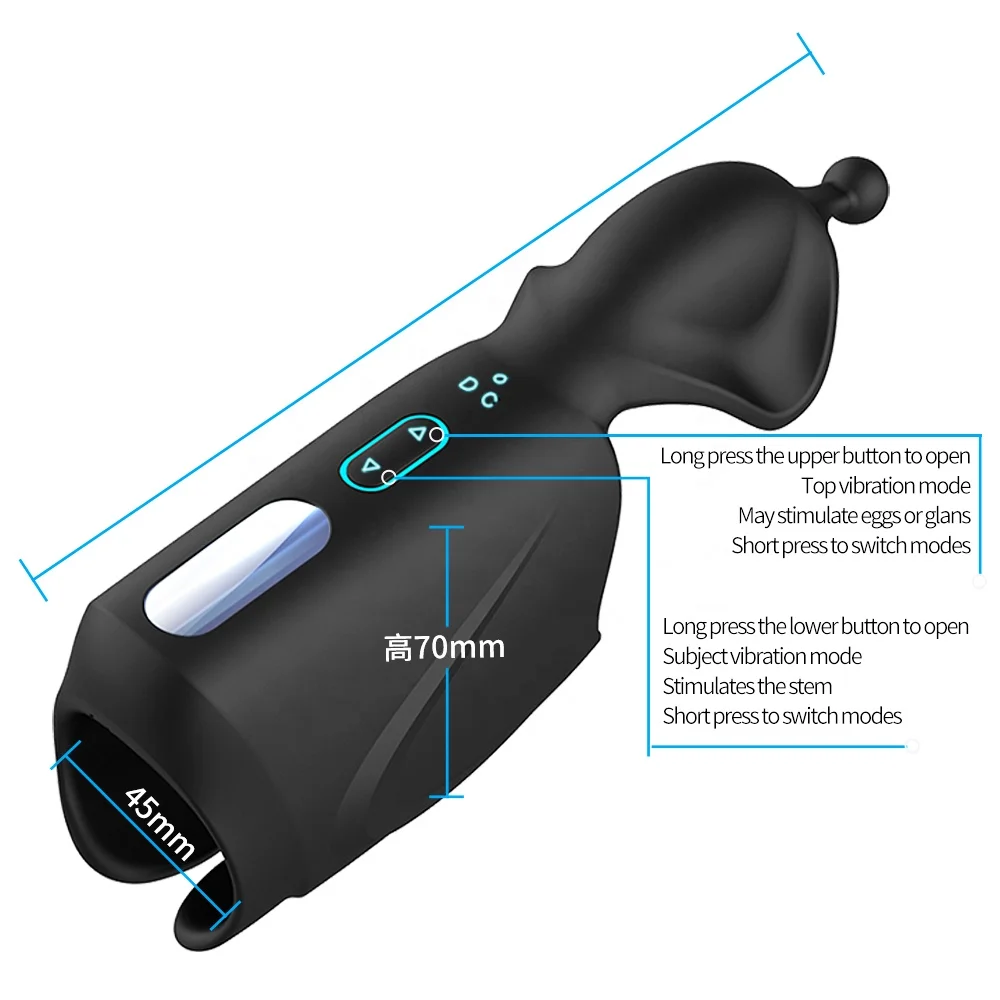 Automatic Glans Vibrator for Men Masturbator Dildo Vibrator Penis Trainer Delay Lasting Trainer Sex Toys Adult