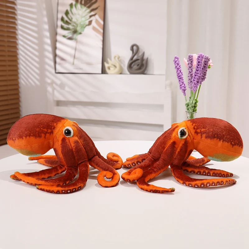 New sunrise wholesale soft cute stuffed Realistic Octopus Plush Giant Stuffed Marine Animals Toy Gifts for Kids with eight legs