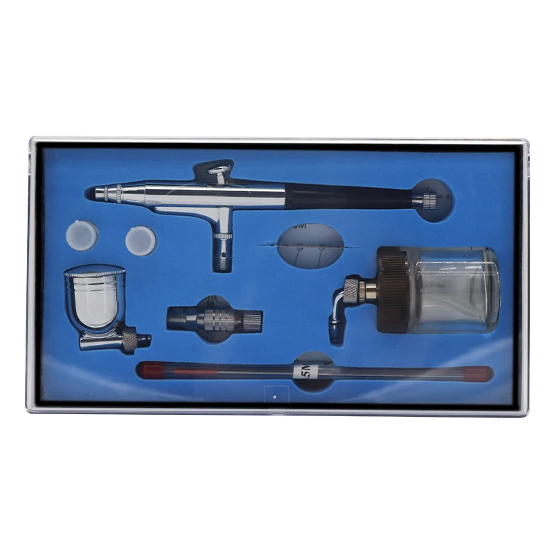 Dual action suction  & Gravity feed type multi-purpose airbrush with big capacity cup AB-134S