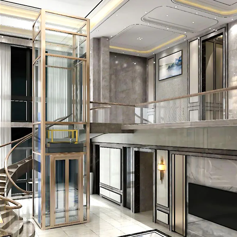 HOMEKA Villa Elevator Comfortable and Safe Residential Elevator Internal Residential Use Domestic Steel Belt Elevator