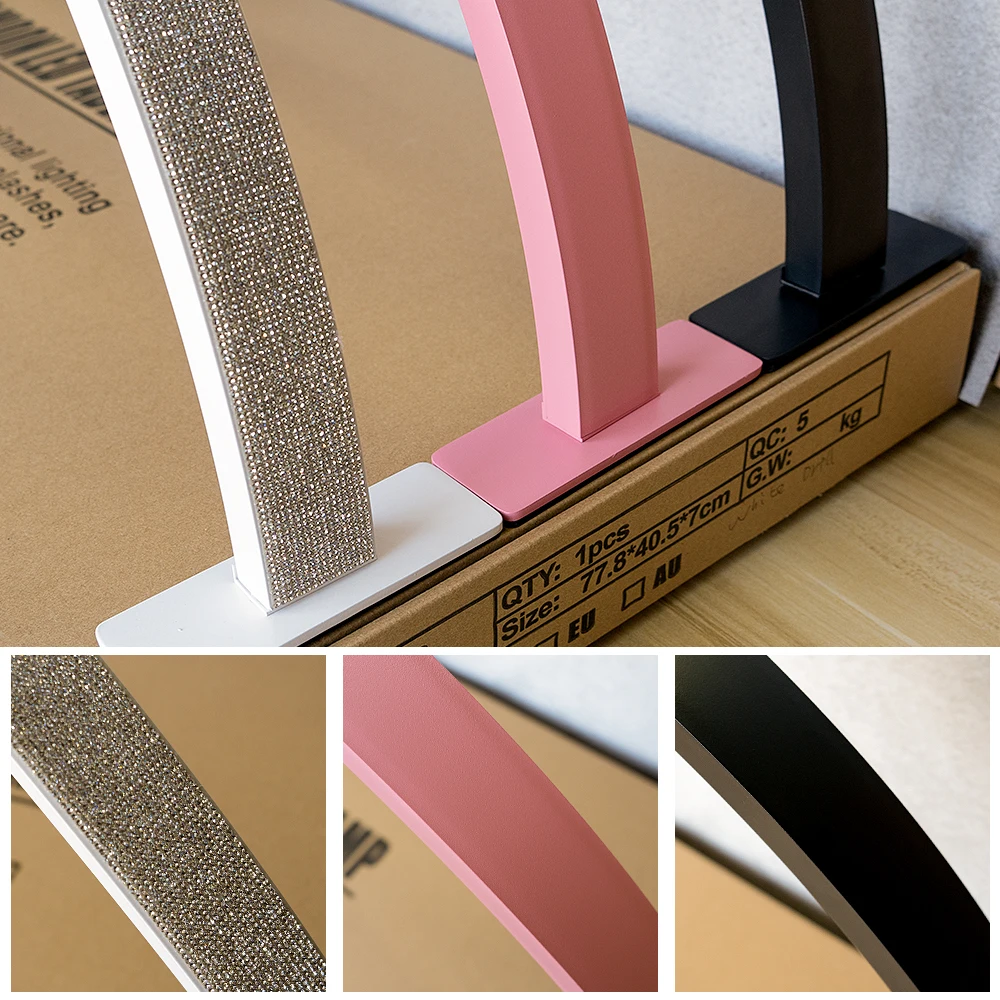 IPHF Nail Art Half Moon Ring Light Half Moon Lamp Half Moon Led Light For Nail Table