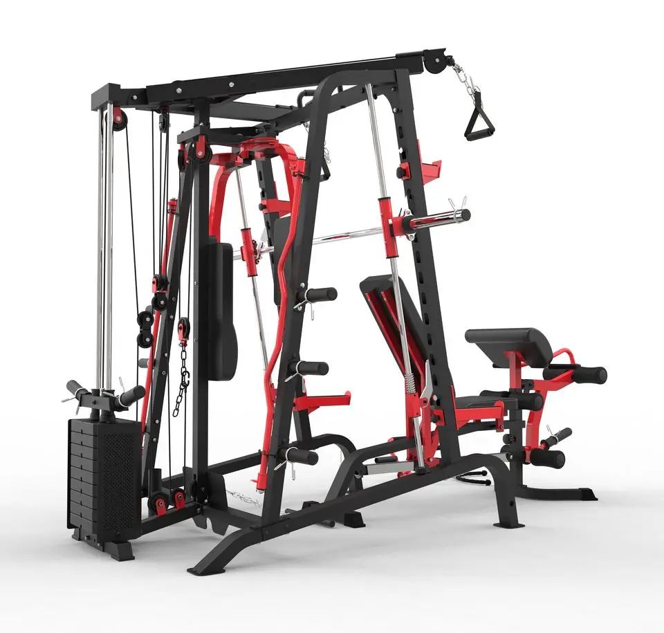 Gym Equipment Wholesale Multi Function Home Use Smith Machine With Weight Stack Gym