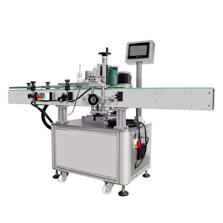 Full Auto Round Bottle Front and Back Double Sided Two Stickers Labeling Machine