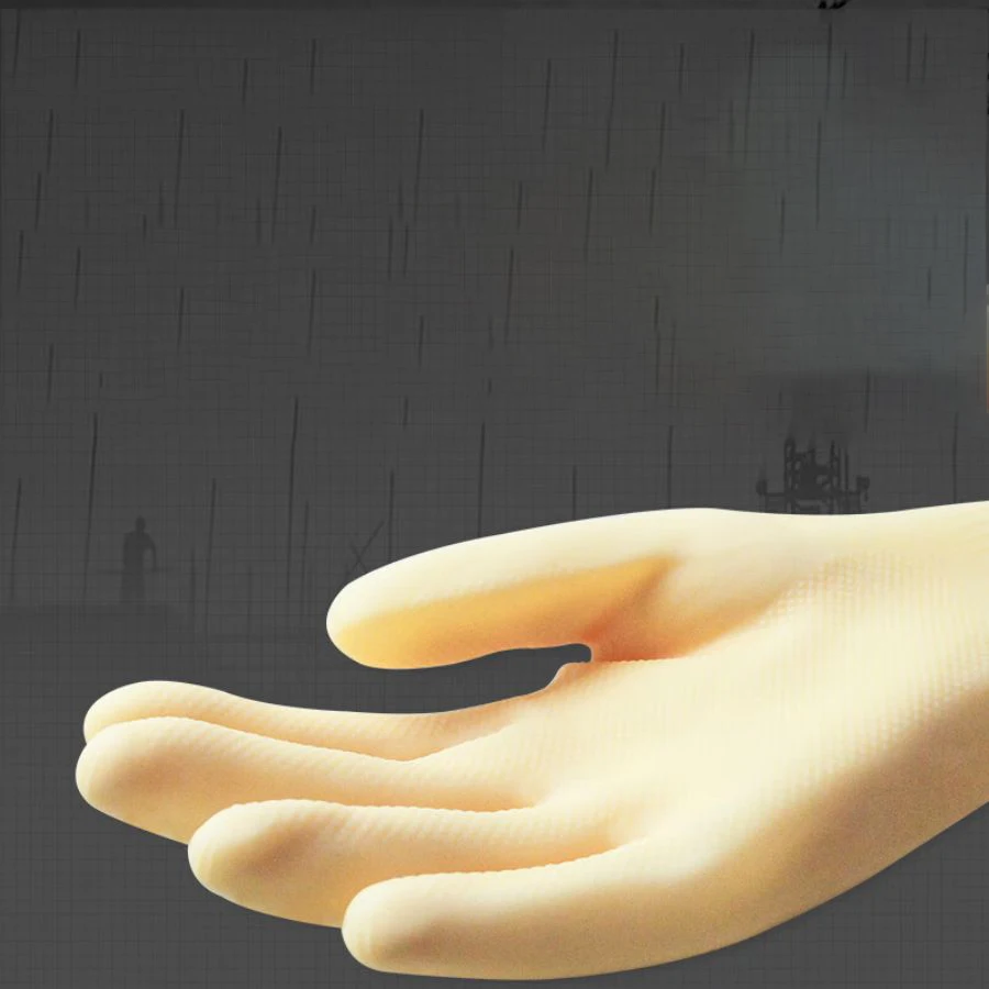 GuangZhou Wholesale Latex Gloves Kitchen Rubber Gloves Household Cleaning Latex Dish Washing Work Gloves