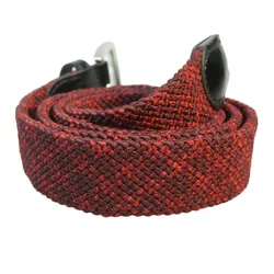 Belt Men Braided Elastane Double Layer Colorful Casual Alloy Buckle Wholesale Fashion Stretch Adjustable Belt