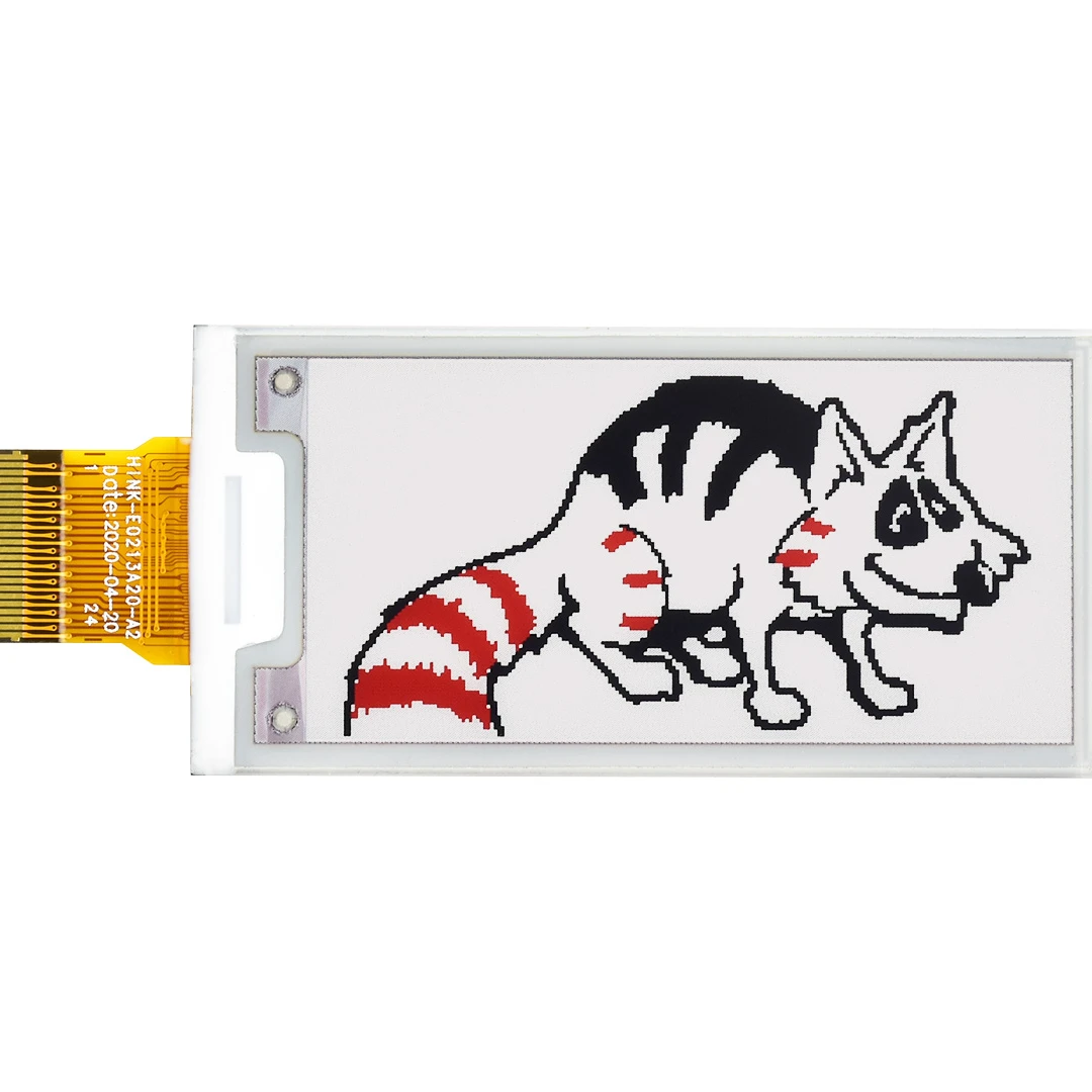 Waveshare 2.13inch E-Ink Raw Display Panel 212*104 Without PCB Red Black White 3 Colors