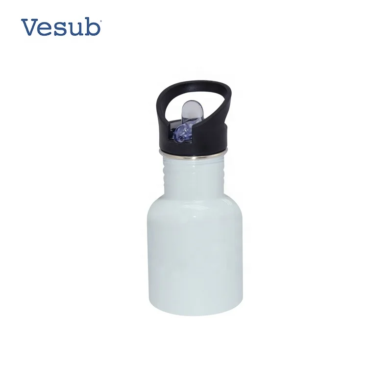 600ml White Outdoor Camping Bicycle Stainless Steel Vacuum Preservation Sublimation Water Bottle For Outdoor