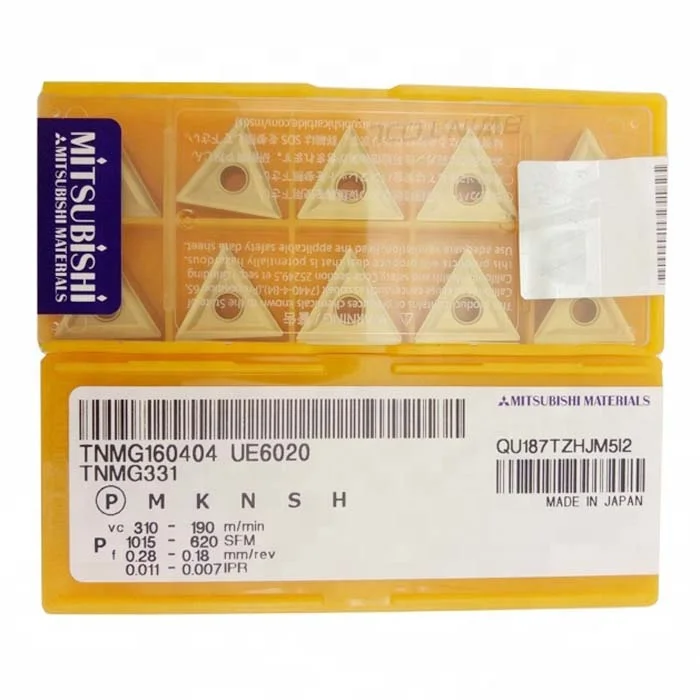 Mitsubishis tungsten carbide insertsTNMG160404 TNMG160408  UE6020 turning insert for needle tool holder