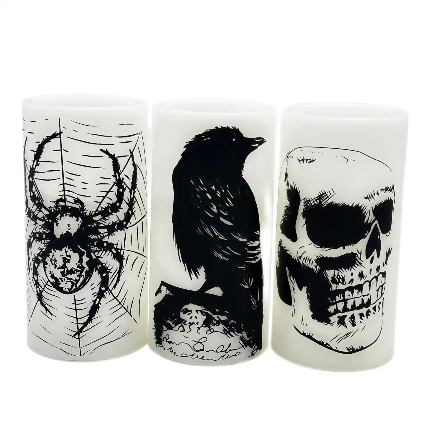 Festival Elk X`mas Tree ODM OEM Various Patterns Water Sticker Craft Wholesale Wax Elegant Battery Candles Led Flameless