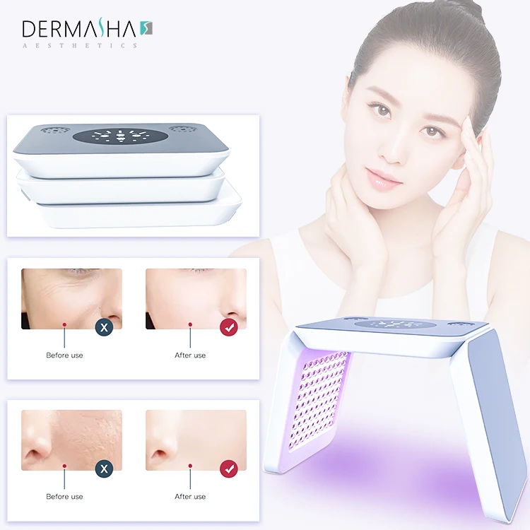 Portable Pdt Led Facial Mask Machine 7 Colors Photon Therapy device  For Facial Skin Whitening Rejuvenation