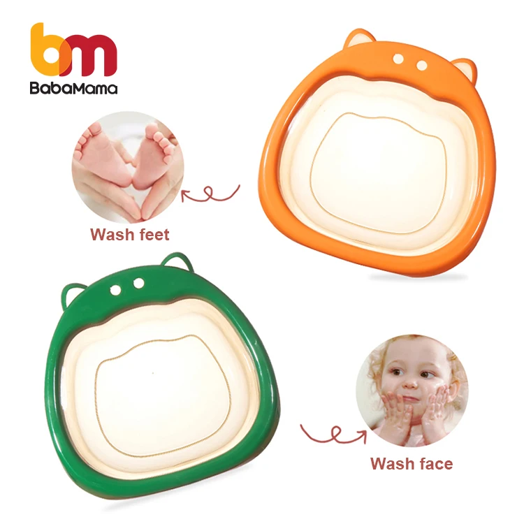 Plastic Transparent  Baby Washing Proof Face Foot Wash Basin