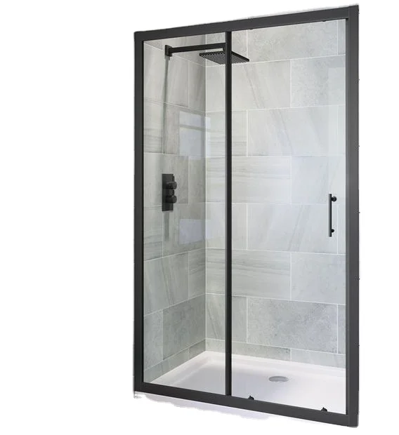 Wall Roller Wheel Open Door Tempered Glass Partition Shower Screen Sliding