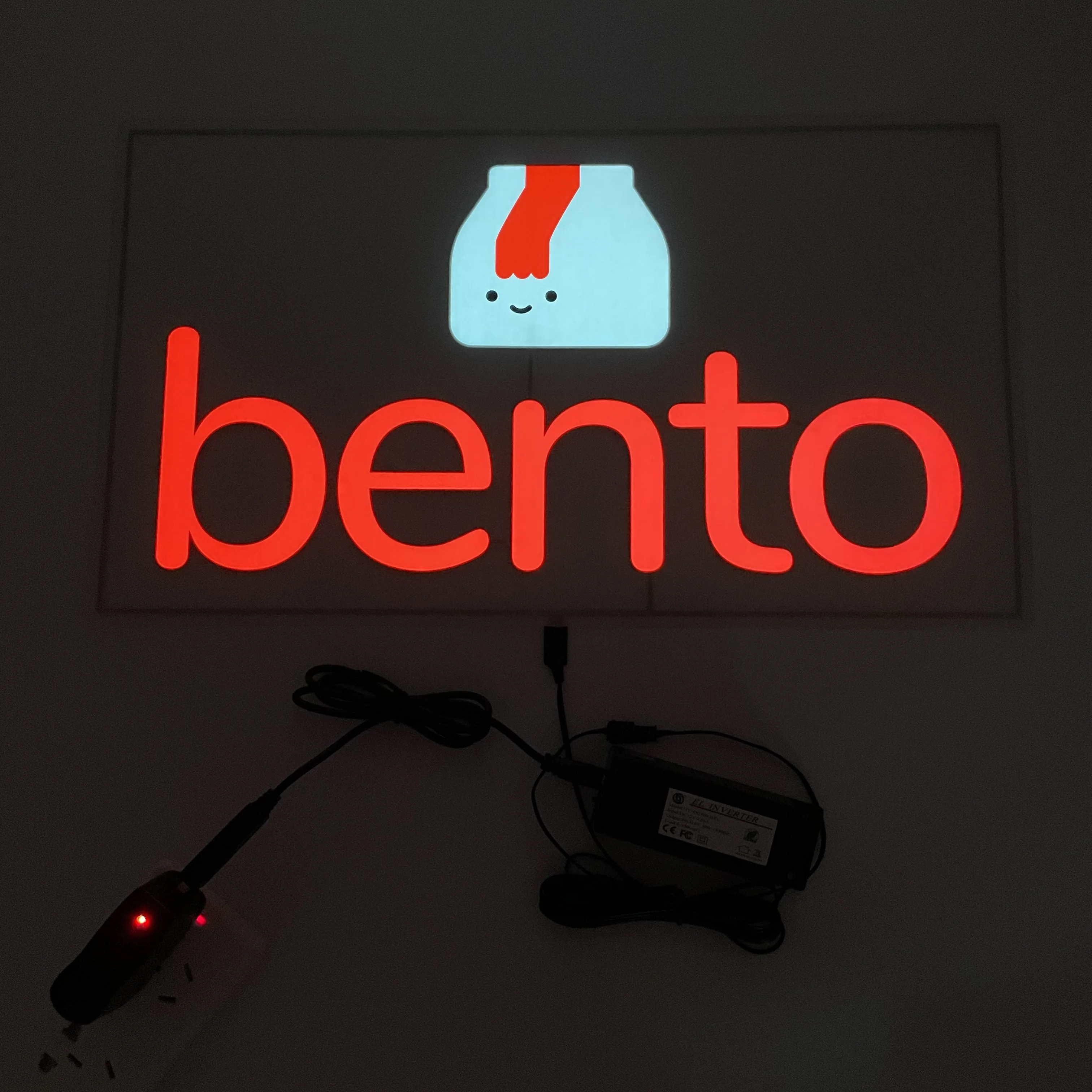 Special customized EL panel Car Windshield decals Car Neon EL Light sticker Flash Lamp Sticker with DC USB 5V or DC 12V inverter