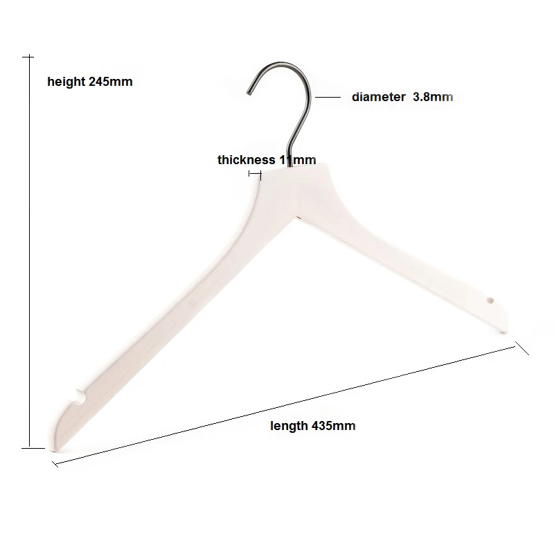 Accessed Lanhome High Quality Brand custom wooden coat hanger with hooks