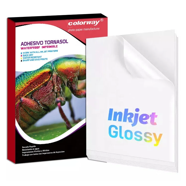 A4 self-adhesive inkjet printable transparent PET film sticker paper