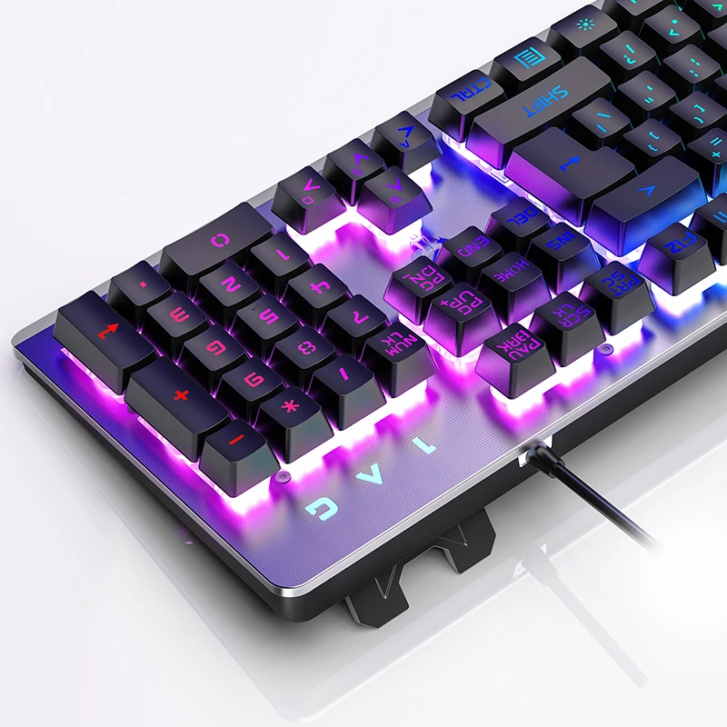 Водонепроницаемая RGB USB профессиональная игровая K002 Механическая клавиатура с