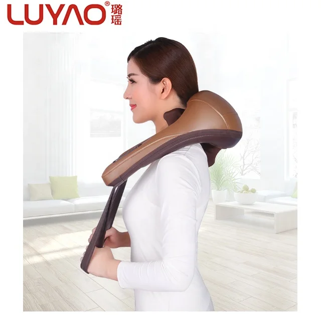 Лидер продаж, разминающий профессиональный Электрический шиацу ручной нагрев, массажер для спины, плеч и шеи по телевизору с ремнем без рук