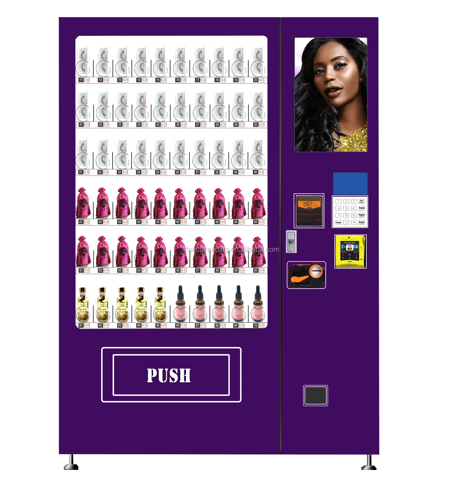 High repeat purchase lash hair beauty vending machine