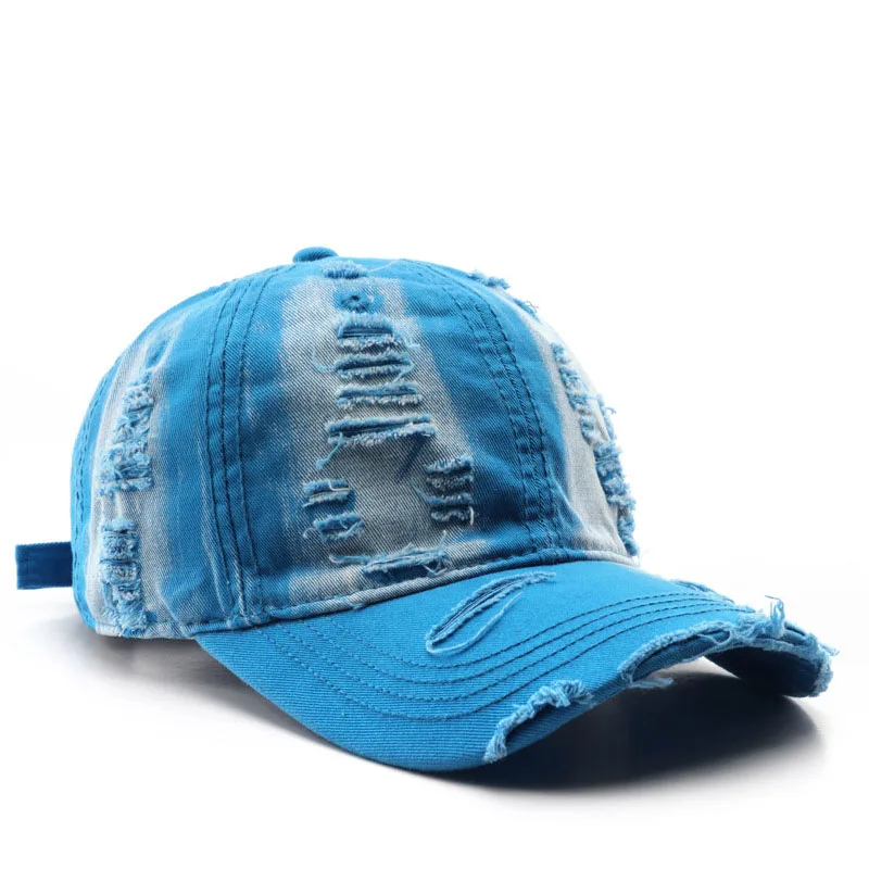 Spring Unisex Cotton Baseball Cap Solid Color Style Sunshade Sports Cap Custom Logo Men Washed Retro Style   Baseball Cap