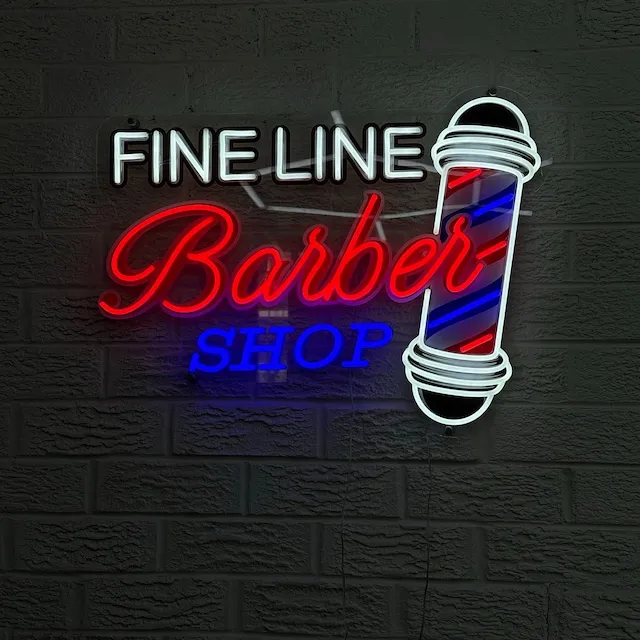 Neon Sign Custom Business Decor Barber Shop Sign Wall Decor  hairdressing salon led sign Personalized Gifts Open Shop