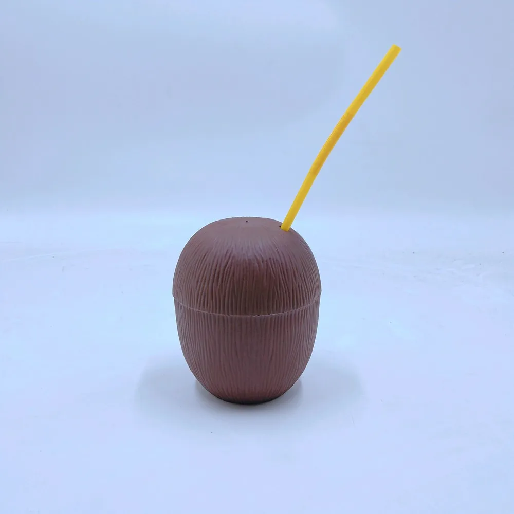 500ml plastic coconut straw cup