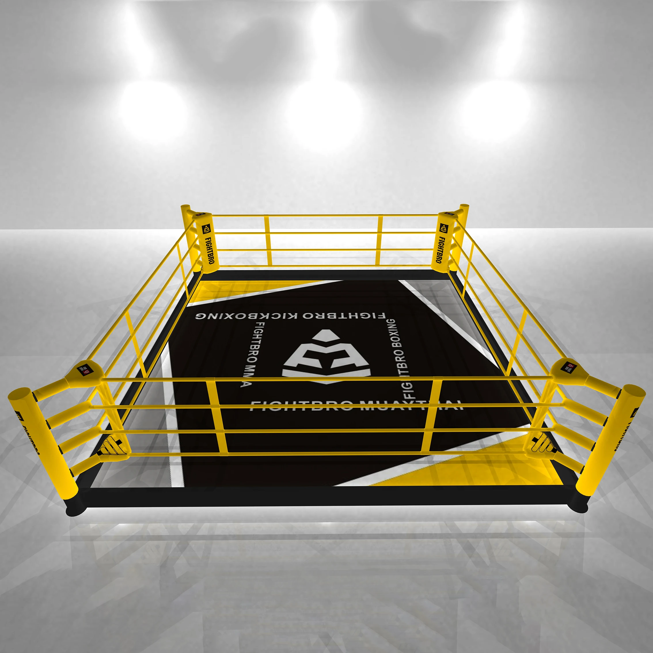 Boxing floor mount rings / Boxing freestanding floor rings/ Boxing low level ring starting