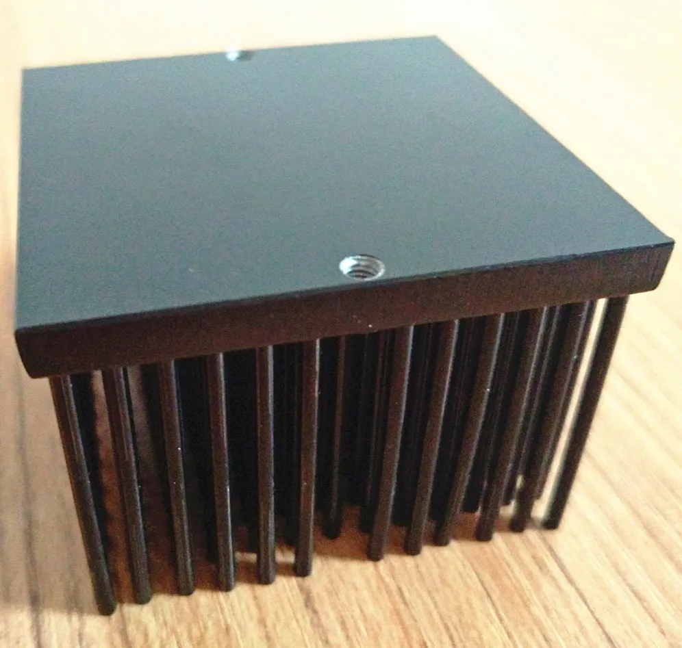 
Great quality black anodized aluminum pin fin forged heat sink 