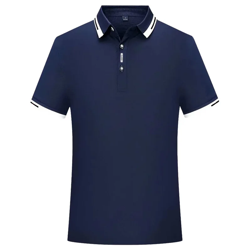 Amazon Popular Pure Cotton Polo For Men  Casual Summer Loose Top Short-Sleeved Polos For Men
