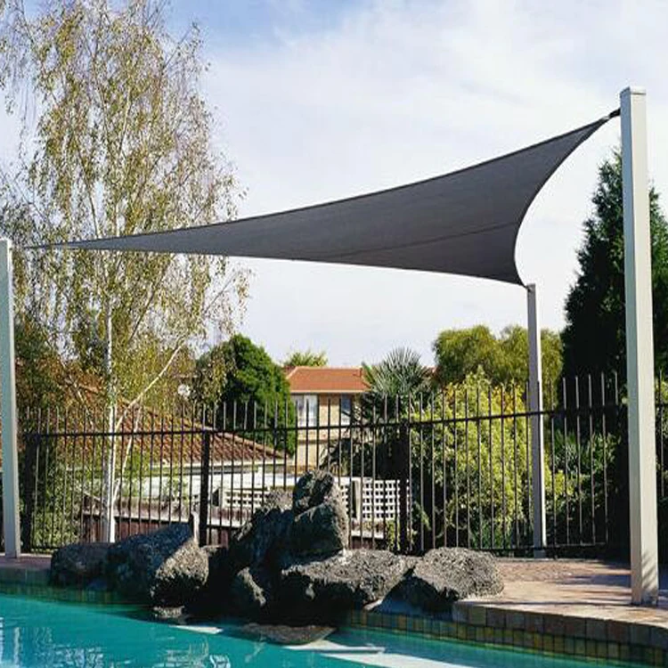 High quality outdoor UV treated privacy garden waterproof retractable awning/sun shade sail