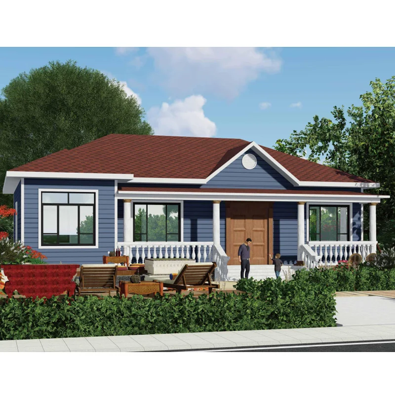Prefabricated Apartment 50sqm Prefab Fast Assembly Ready Made Single 1 Storey Floor Designs and House Villa